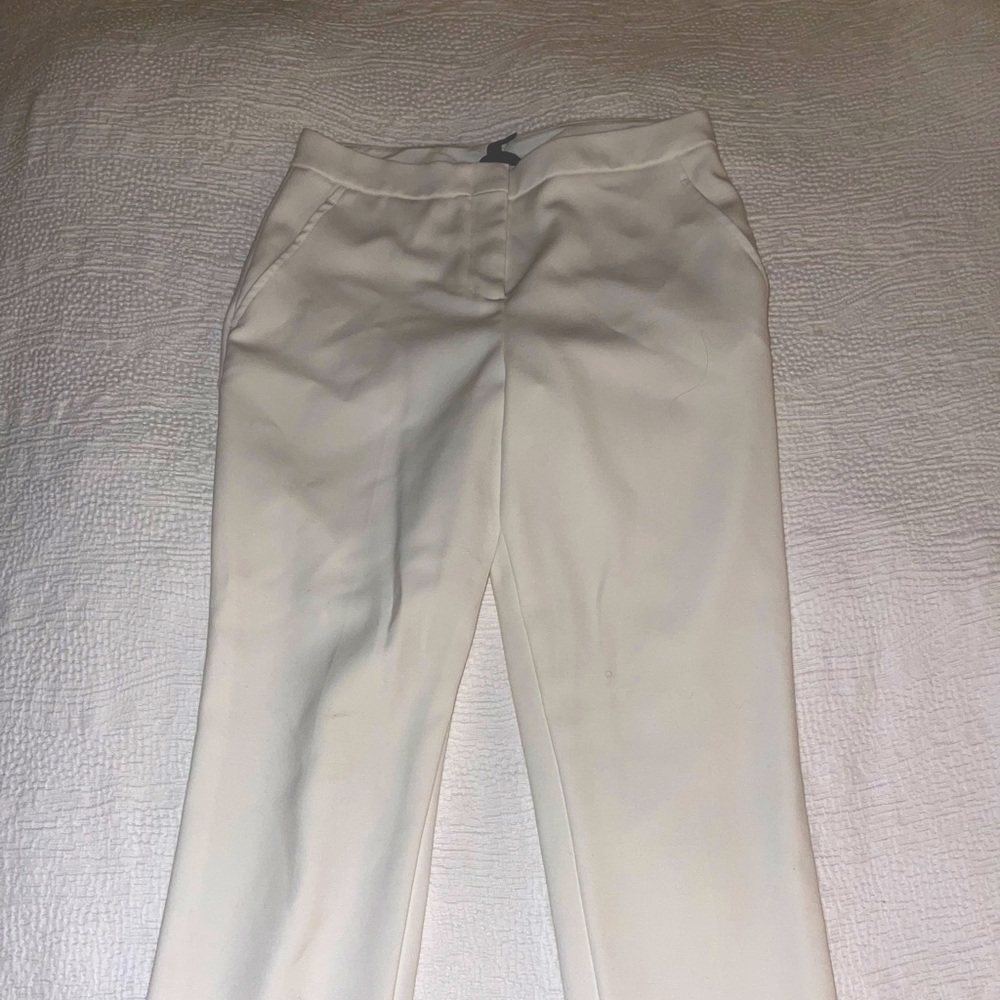 White BCBG pants. Perfect for dressing up or wearing w a suit!